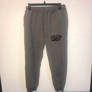 Grey Volcom sweat pants